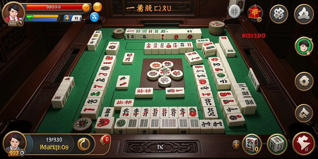 Screenshot gameplay Mahjong yang menampilkan strategi menakjubkan.