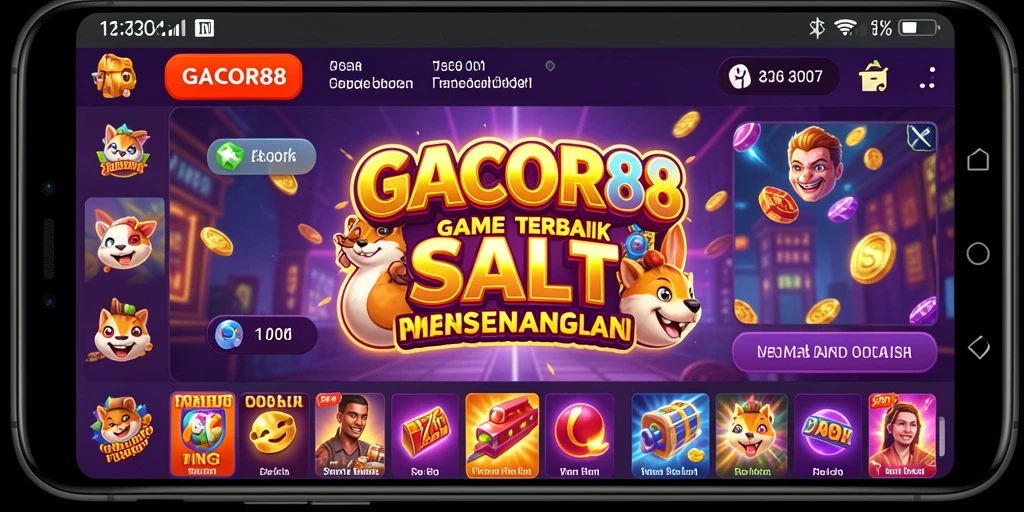 Tampilan gameplay GACOR88 dengan aksi slot yang seru.
