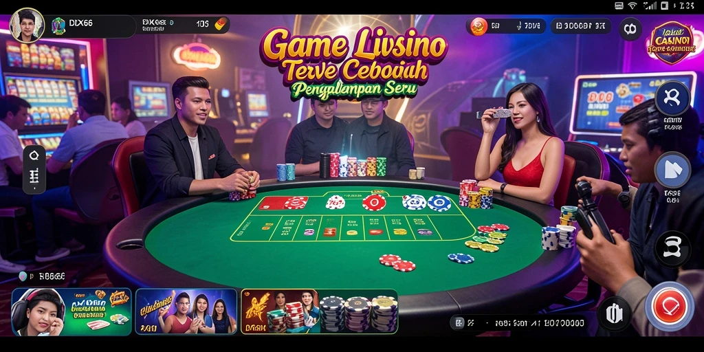 Screenshot gameplay Live Casino di IDX66 yang menunjukkan dealer sedang beraksi.