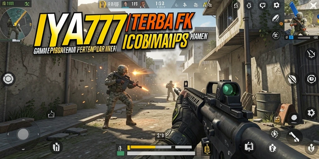 Tampilan seru dari gameplay <strong>IYA777</strong> di medan pertempuran FPS.