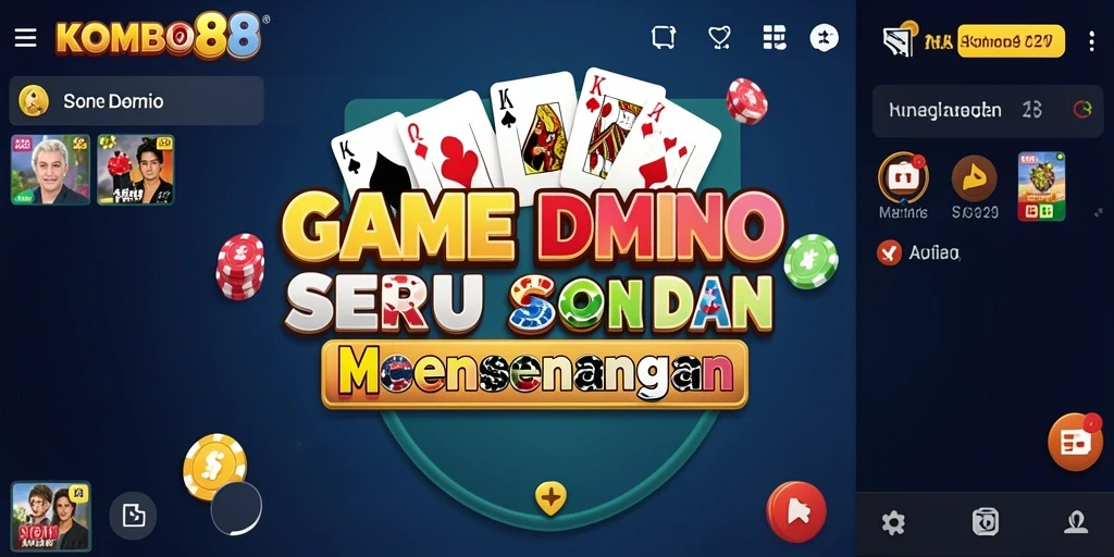 Tampilan gameplay menarik dari permainan Domino KOMBO88.