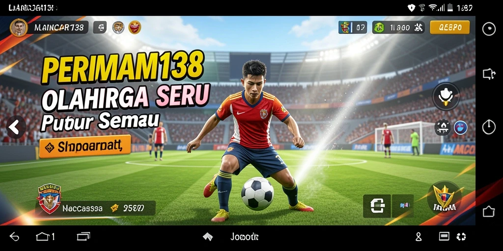 Tampilan gameplay seru dari LANCAR138 yang menampilkan aksi olahraga.