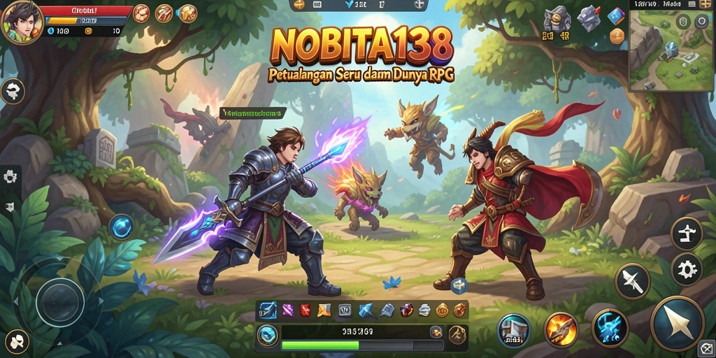 Screenshot gameplay NOBITA138 yang menampilkan aksi seru RPG.