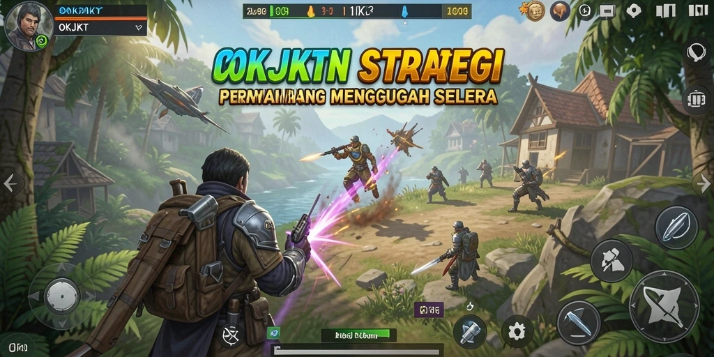 Screenshot gameplay OKJKT menunjukkan strategi dan aksi mendebarkan.