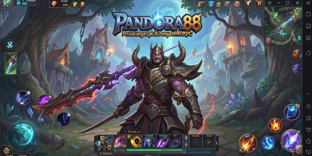 Screenshot gameplay epic PANDORA88 dengan pertempuran yang mendebarkan.