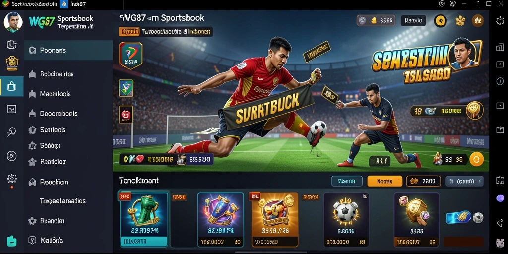 Tangkapan layar gameplay menampilkan fitur taruhan yang menarik di WG87.